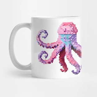 Octopus pixel art Mug